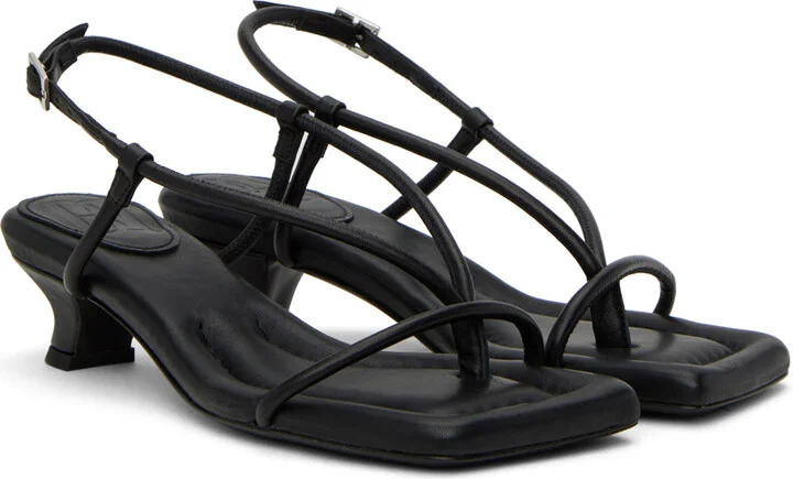 by Malene Birger Black Tevi Heeled Sandals - Image 4