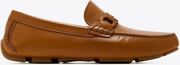 Byte Gancini Leather Loafers