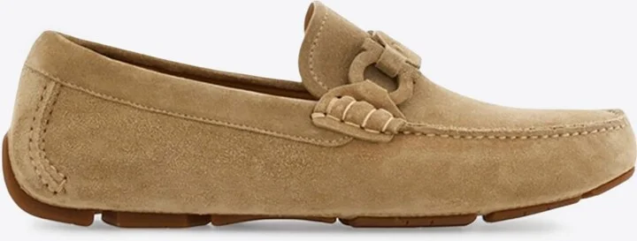 Byte Gancini Suede Loafers