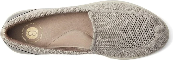 Bzees Athena Knit Slip-Ons Women's Flat Shoes Latte Brown Fabric : 10 M, Synthetic - Image 2