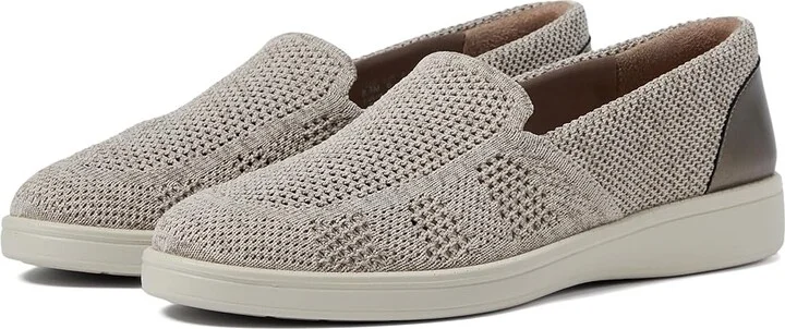 Bzees Athena Knit Slip-Ons Women's Flat Shoes Latte Brown Fabric : 10 M, Synthetic