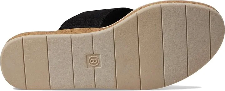 Bzees Bay Wedge Sandals Women's Sandals Black : 8.5 M, Synthetic/Textile - Image 3