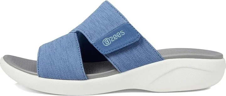 Bzees Carefree Wedge Sandals Women's Sandals Blue : 9 W - Image 5