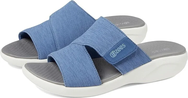 Bzees Carefree Wedge Sandals Women's Sandals Blue : 9 W