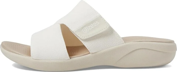 Bzees Carefree Wedge Sandals Women's Sandals White : 9 M - Image 5