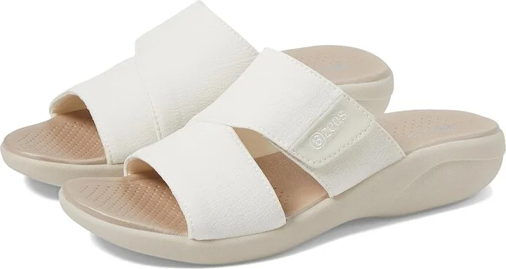 Bzees Carefree Wedge Sandals Women's Sandals White : 9 M
