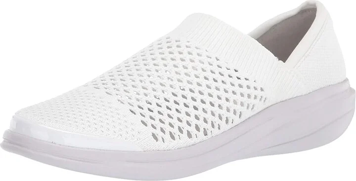 Bzees Charlie Women's Shoes White Open Knit : 10 M, Textile - Image 2