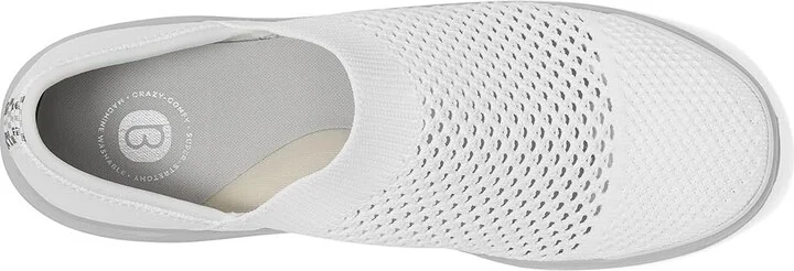 Bzees Charlie Women's Shoes White Open Knit : 10 M, Textile - Image 3