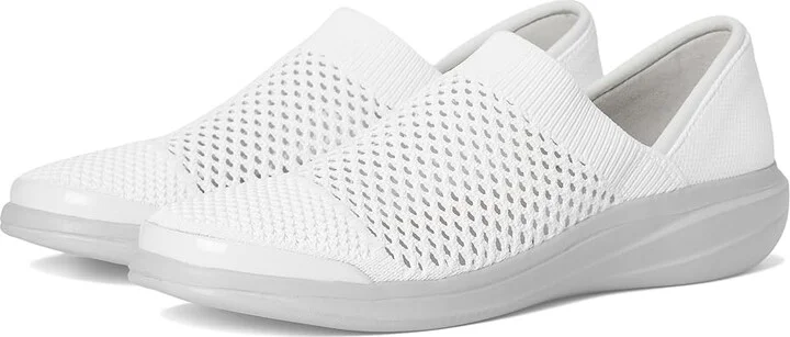 Bzees Charlie Women's Shoes White Open Knit : 10 M, Textile