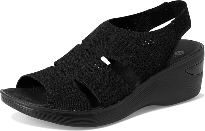 Bzees Double Up Women's Shoes Black Knit : 10 M - Image 5