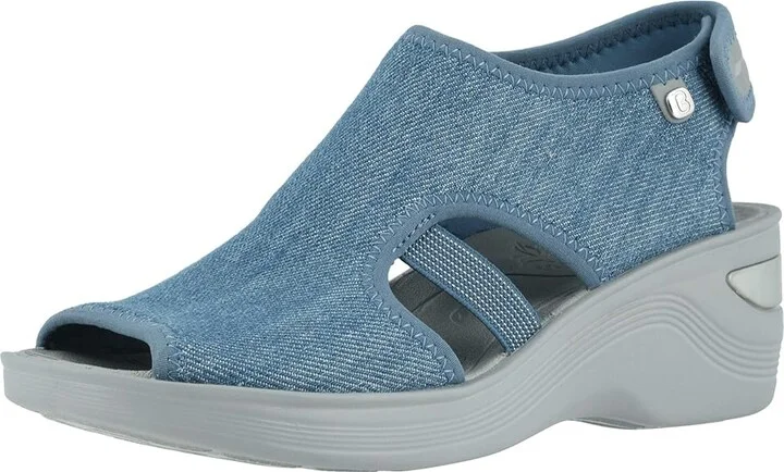 Bzees Dream Women's Sandals Denim : 10 M, Textile - Image 2