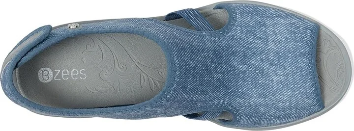 Bzees Dream Women's Sandals Denim : 10 M, Textile - Image 3