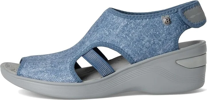 Bzees Dream Women's Sandals Denim : 10 M, Textile - Image 7