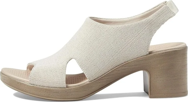Bzees Eden Strappy Sandals Women's Sandals White Fabric : 8.5 M, Textile - Image 5