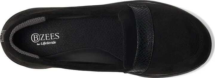 Bzees Gamma 2 Women's Flat Shoes Black : 6.5 M, Textile - Image 2
