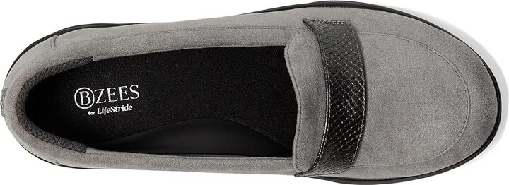 Bzees Gamma 2 Women's Flat Shoes Graphite : 8 W, Textile - Image 2