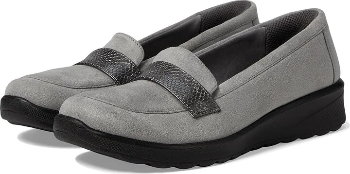 Bzees Gamma 2 Women's Flat Shoes Graphite : 8 W, Textile