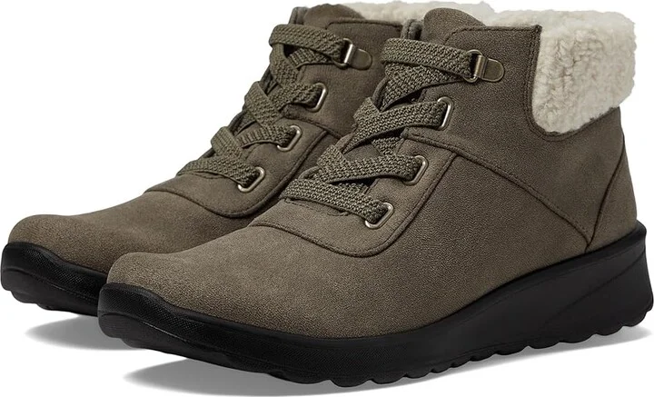 Bzees Generation Women's Boots Olive : 10 M, Textile