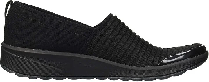 Bzees Glee Women's Shoes Black Ribbed Knit : 10 W, Textile - Image 8