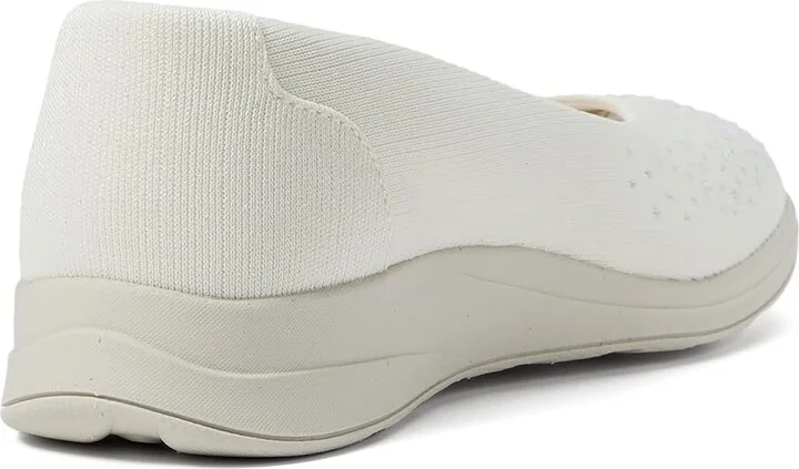 Bzees Golden Bright Slip-On Loafers Women's Flat Shoes White : 7.5 M, Synthetic - Image 4