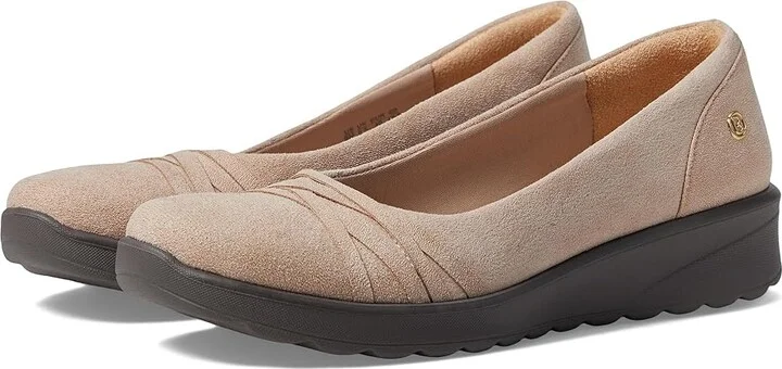 Bzees Goody Women's Shoes Beige Fabric : 11 M, Leather/Textile