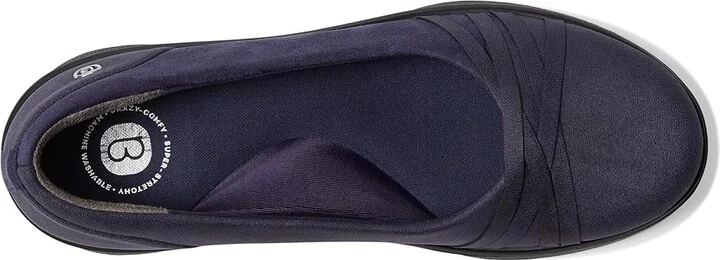 Bzees Goody Women's Shoes Navy Fabric : 10 W, Leather/Textile - Image 2