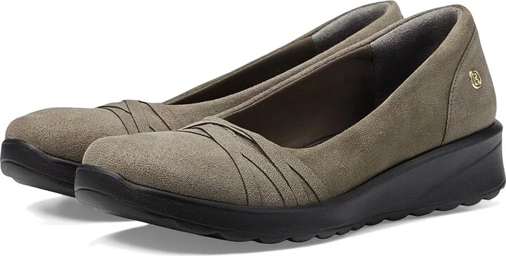 Bzees Goody Women's Shoes Olive Fabric : 10 M, Leather/Textile