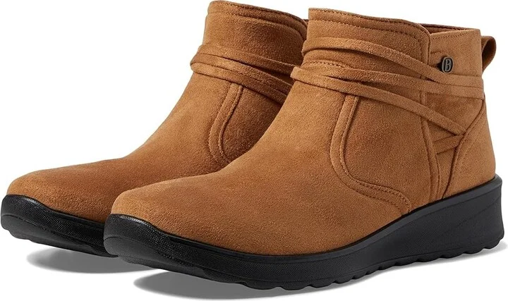 Bzees Guest Women's Boots Whiskey : 7 W, Textile