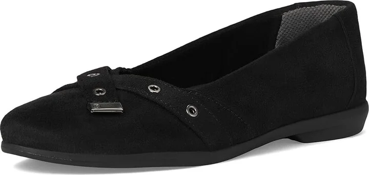 Bzees Kira Skimmers Women's Flat Shoes Black : 8 W, Polyester/Textile/Vinyl - Image 5