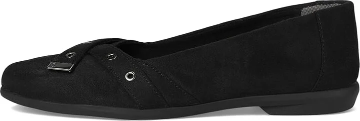 Bzees Kira Skimmers Women's Flat Shoes Black : 8 W, Polyester/Textile/Vinyl - Image 6