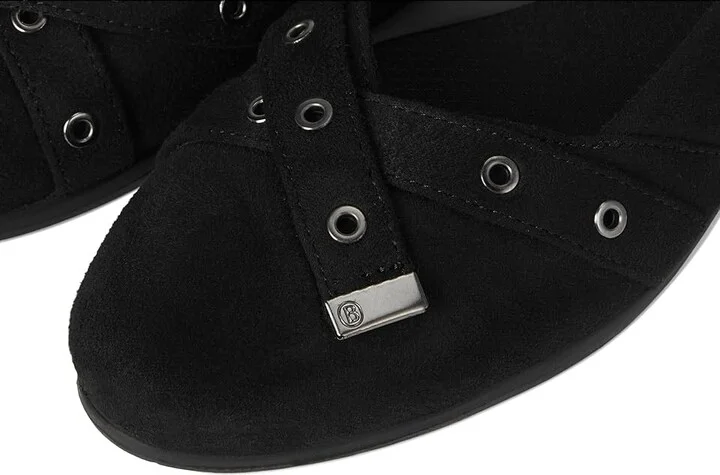 Bzees Kira Skimmers Women's Flat Shoes Black : 8 W, Polyester/Textile/Vinyl - Image 7