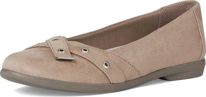 Bzees Kira Skimmers Women's Flat Shoes Latte : 9 M, Polyester/Textile/Vinyl - Image 5