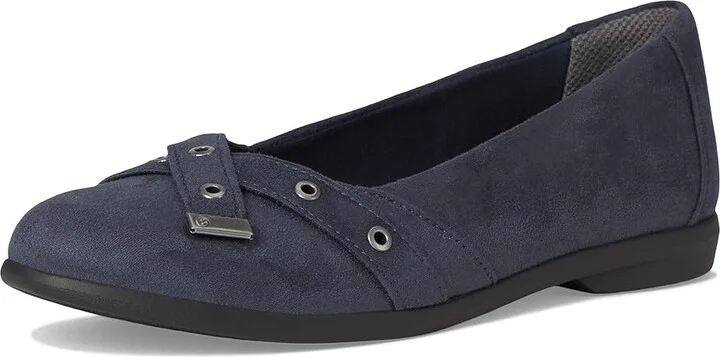 Bzees Kira Skimmers Women's Flat Shoes Navy Blazer : 8 M, Polyester/Textile/Vinyl - Image 5