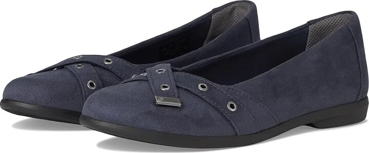 Bzees Kira Skimmers Women's Flat Shoes Navy Blazer : 8 M, Polyester/Textile/Vinyl