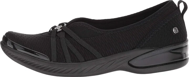 Bzees Niche Women's Slip on Shoes Black Mesh Fabric : 5 M, Textile - Image 7