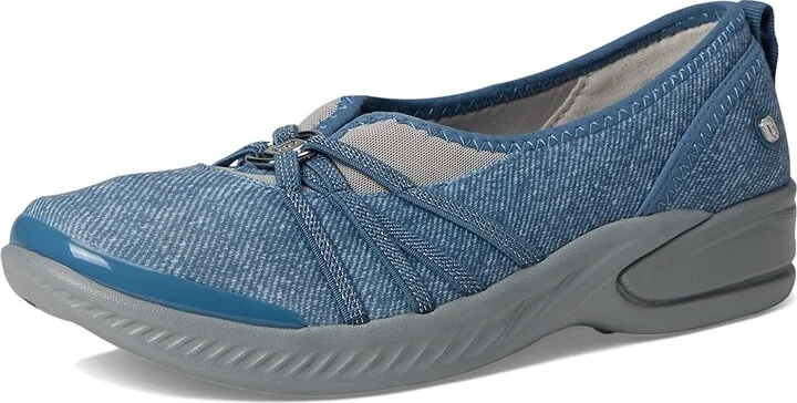 Bzees Niche Women's Slip on Shoes Washed Denim Fabric : 10 M, Textile - Image 6