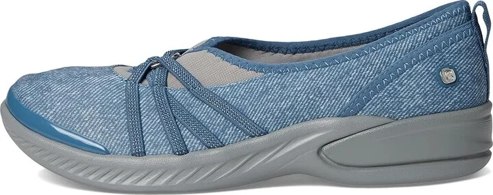 Bzees Niche Women's Slip on Shoes Washed Denim Fabric : 10 M, Textile - Image 7