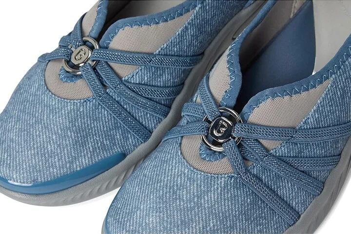 Bzees Niche Women's Slip on Shoes Washed Denim Fabric : 10 M, Textile - Image 8