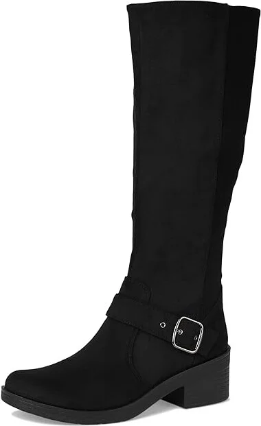 Bzees Olympia Women's Boots Black Stretch Fabric : 6.5 M - Image 5