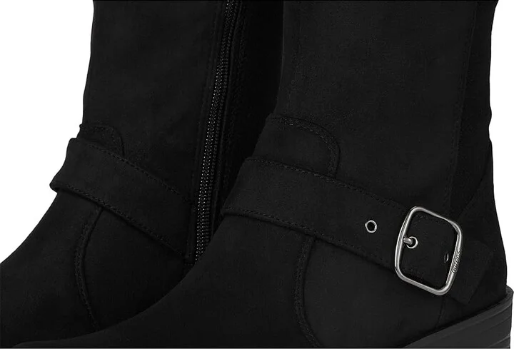 Bzees Olympia Women's Boots Black Stretch Fabric : 6.5 M - Image 7