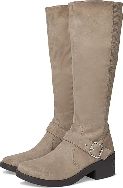 Bzees Olympia Women's Boots Latte Stretch Fabric : 5 M