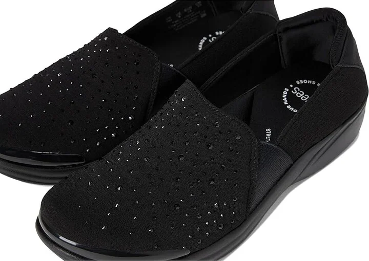 Bzees Poppyseed Women's Shoes Black Rhinestone : 9.5 M, Textile - Image 7