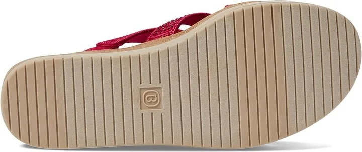 Bzees Reign Wedge Sandals Women's Sandals Magenta Pink : 6 M, Textile - Image 3
