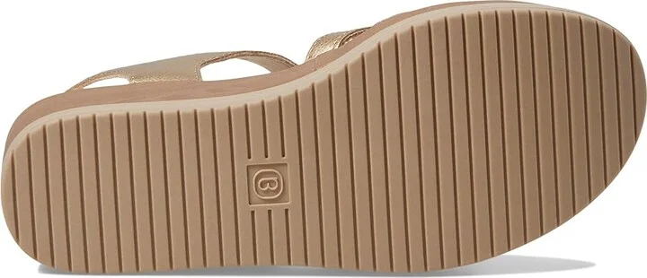 Bzees Rhythm Wedge Strappy Sandals Women's Sandals Metallic Gold : 9.5 M, Synthetic/Textile - Image 3
