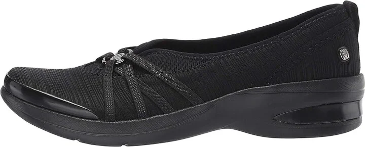 Bzees Rosie Women's Shoes Black Gradient Ribbed : 7 W, Textile - Image 7