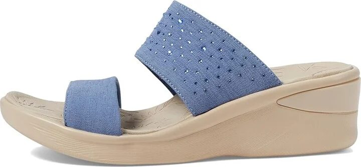 Bzees Sienna Bright Wedge Sandals Women's Sandals Blue : 11 M - Image 5