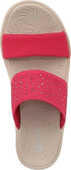 Bzees Sienna Bright Wedge Sandals Women's Sandals Magenta Pink : 8 M - Image 2