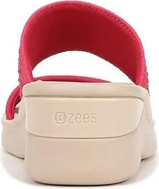Bzees Sienna Bright Wedge Sandals Women's Sandals Magenta Pink : 8 M - Image 5
