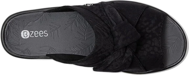 Bzees Smile Women's Shoes Black Mono Mesh : 9.5 M, Textile - Image 3