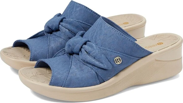 Bzees Smile Women's Shoes Blue : 6 M, Textile